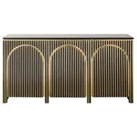 Les Arcs 3 Door Large Sideboard - Brushed Gold