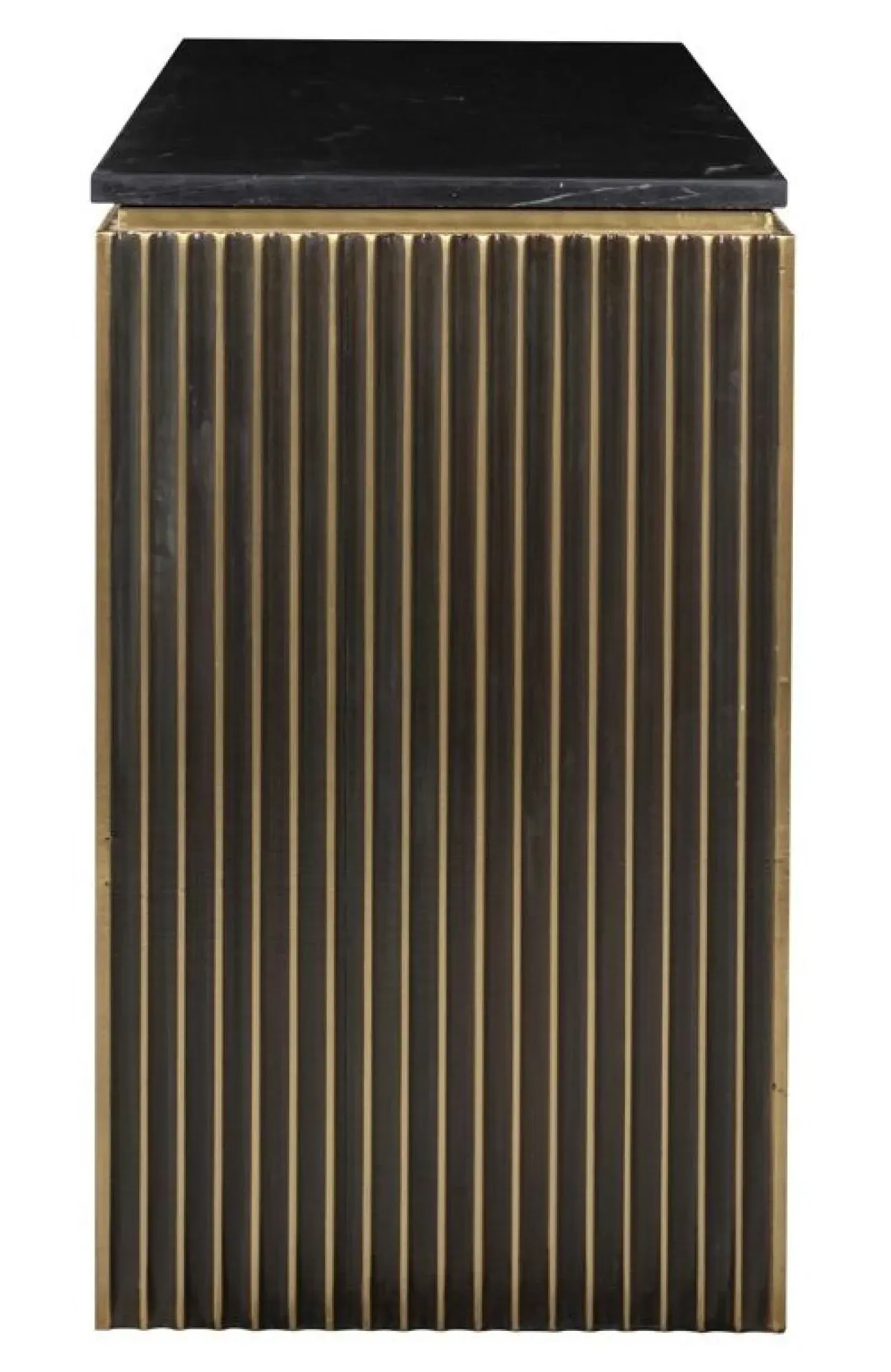 Les Arcs Console Table - Brushed Gold