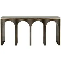 Les Arcs Console Table - Brushed Gold
