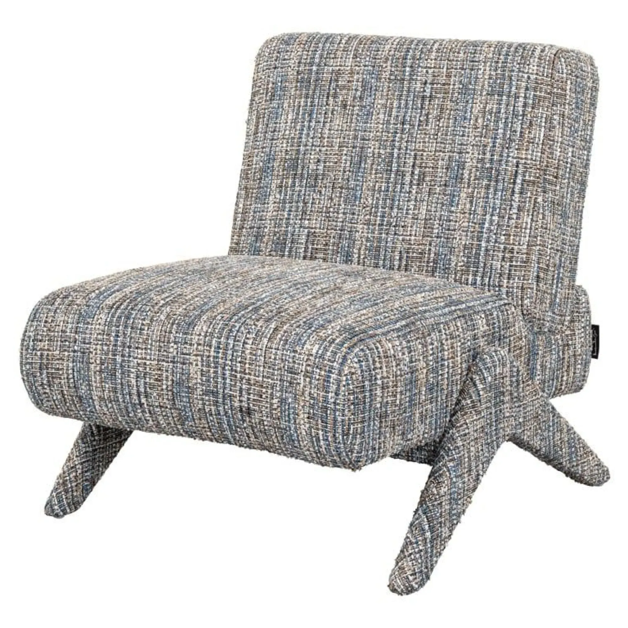 Lexi Lounge Chair - Blue, Fabric