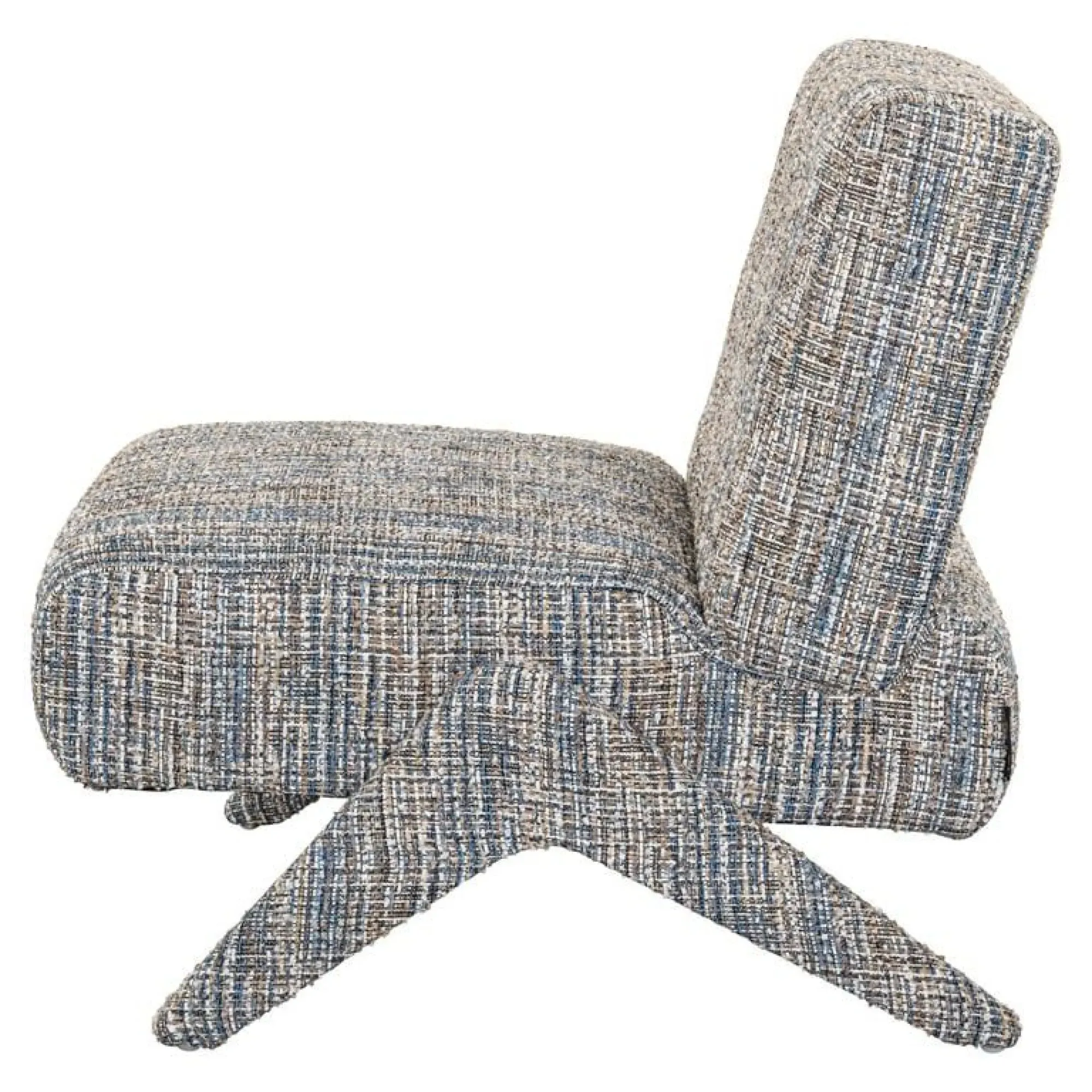 Lexi Lounge Chair - Blue, Fabric