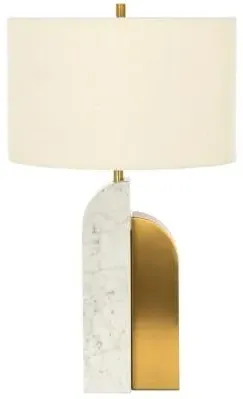 Liliana Table Lamp - White, Gold image