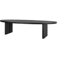 Lilly 14 Seater Oval Dining Table - Dark Coffee