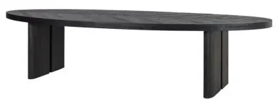 Lilly 14 Seater Oval Dining Table - Dark Coffee image