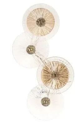 Linzi Glass Wall Lamp - Brushed Gold image