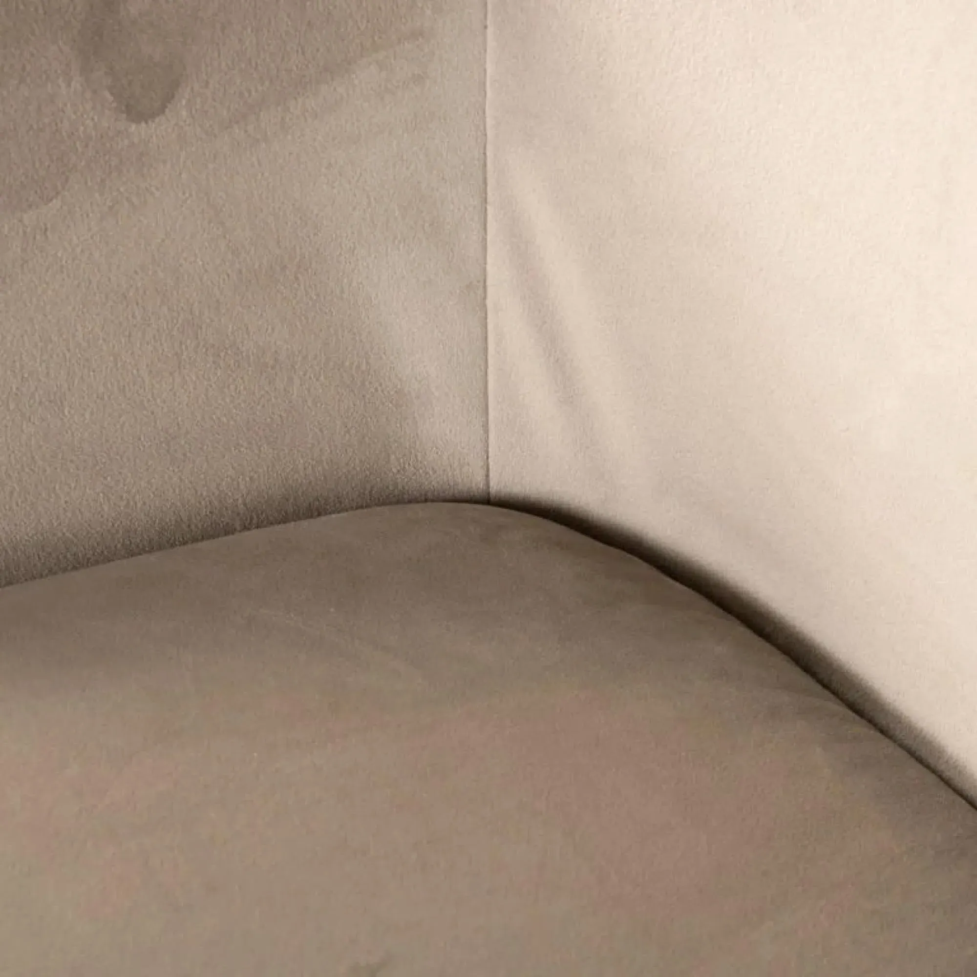 Lisonne Swivel Dining Chair with Brushed Gold Legs - Khaki, Velvet