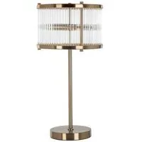 Loiza Glass Table Lamp - Brushed Gold