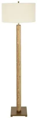 Loren Floor Lamp - Antique Brass, Marble
