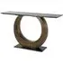 Luna Console Table - Black, Marble