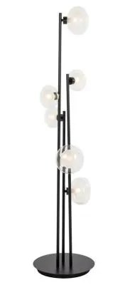 Luva Glass Floor Lamp - Black, Metal image