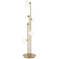 Luva Glass Floor Lamp - Brushed Gold, Metal