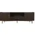 Luxor Extra Large Curved TV Unit with Storage - Brown, Brushed Brass