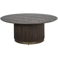 Luxor Round Coffee Table - Brushed Brass