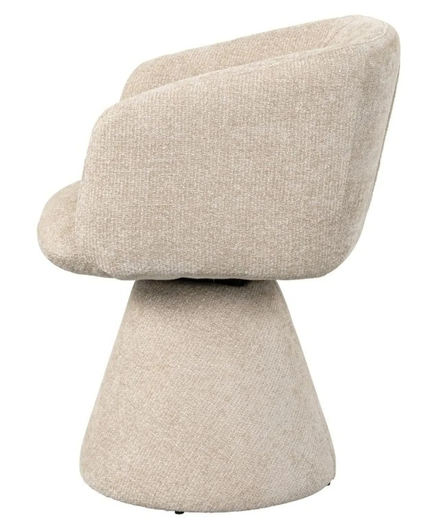 Madeline Swivel Chair - Cream, Fabric