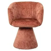 Madeline Swivel Chair - Pink, Fabric