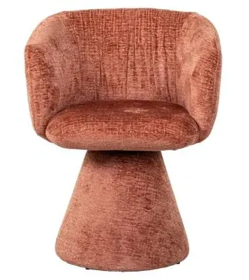 Madeline Swivel Chair - Pink, Fabric image