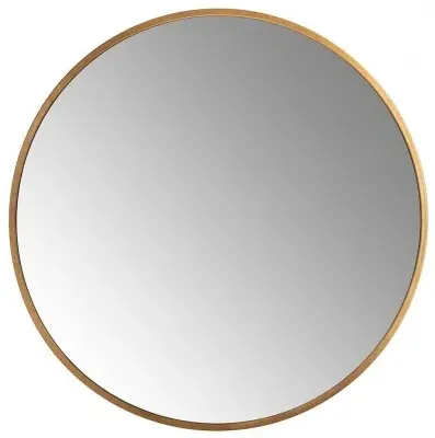 Maeron Round Wall Mirror - Gold