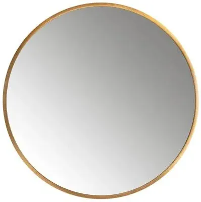 Maevy Round Wall Mirror - Gold image