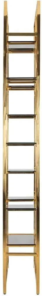 Magnus Open Shelving Unit - Black, Glass