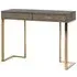Marie Lou 2 Drawer Console Table - Grey, Gold