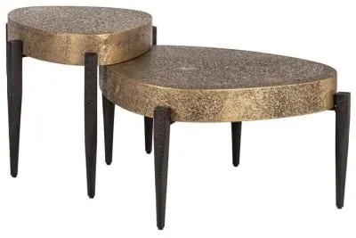 Marquee Triangular Coffee Tables 2 Tier - Black image