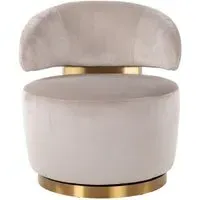 Maxime Accent Chair - Khaki, Velvet