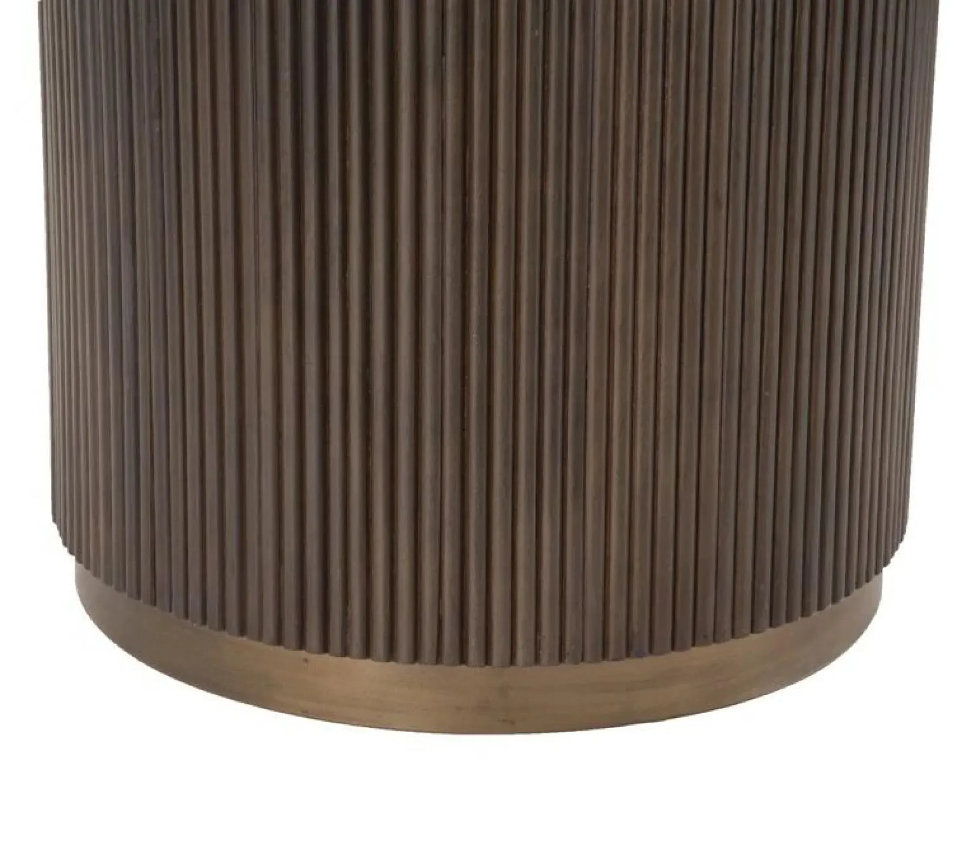 Mayfield 6 Seater Round Dining Table - White Marble, Dark Wood