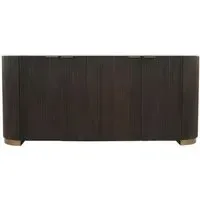 Mayfield Extra Large Sideboard - White Marble, Dark Wood