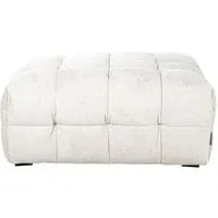 Merrol Fabric Pouffe - Cream