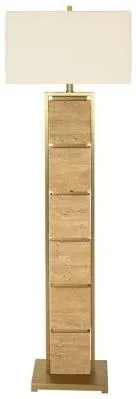 Meyra Floor Lamp - Gold, Marble image