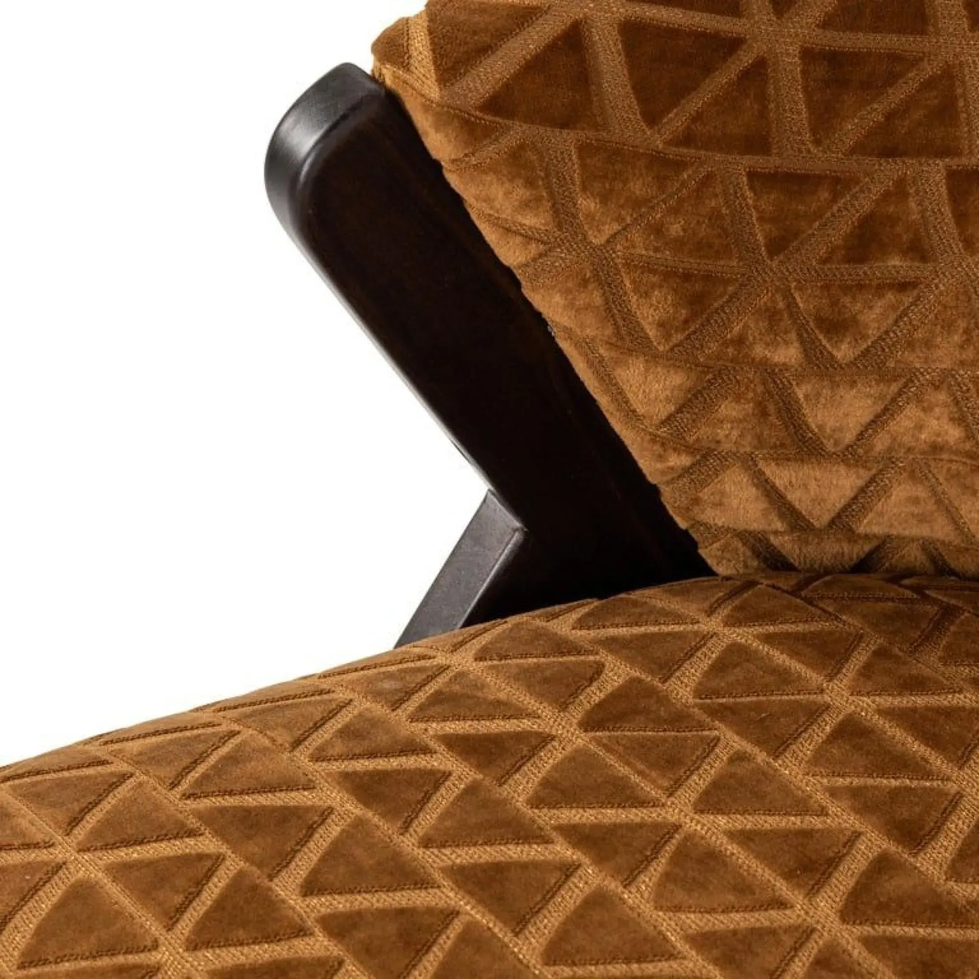 Mia Accent Chair with Black Legs - Gold