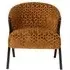 Mia Accent Chair with Black Legs - Gold