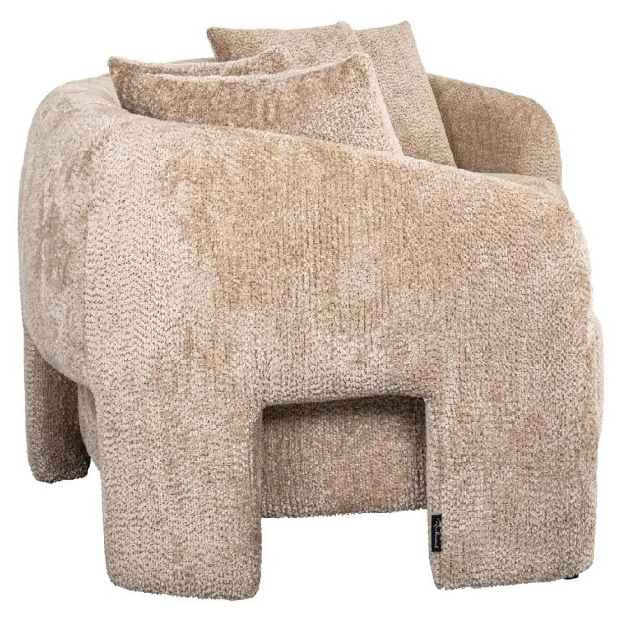 Milania 4-Seater Sofa - Beige, Fabric