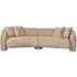 Milania 4-Seater Sofa - Beige, Fabric