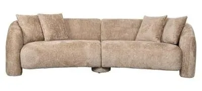 Milania 4-Seater Sofa - Beige, Fabric image