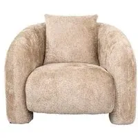 Milania Accent Chair - Beige, Fabric