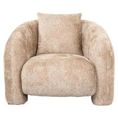 Milania Accent Chair - Beige, Fabric image