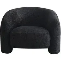 Milania Accent Chair - Black, Fabric