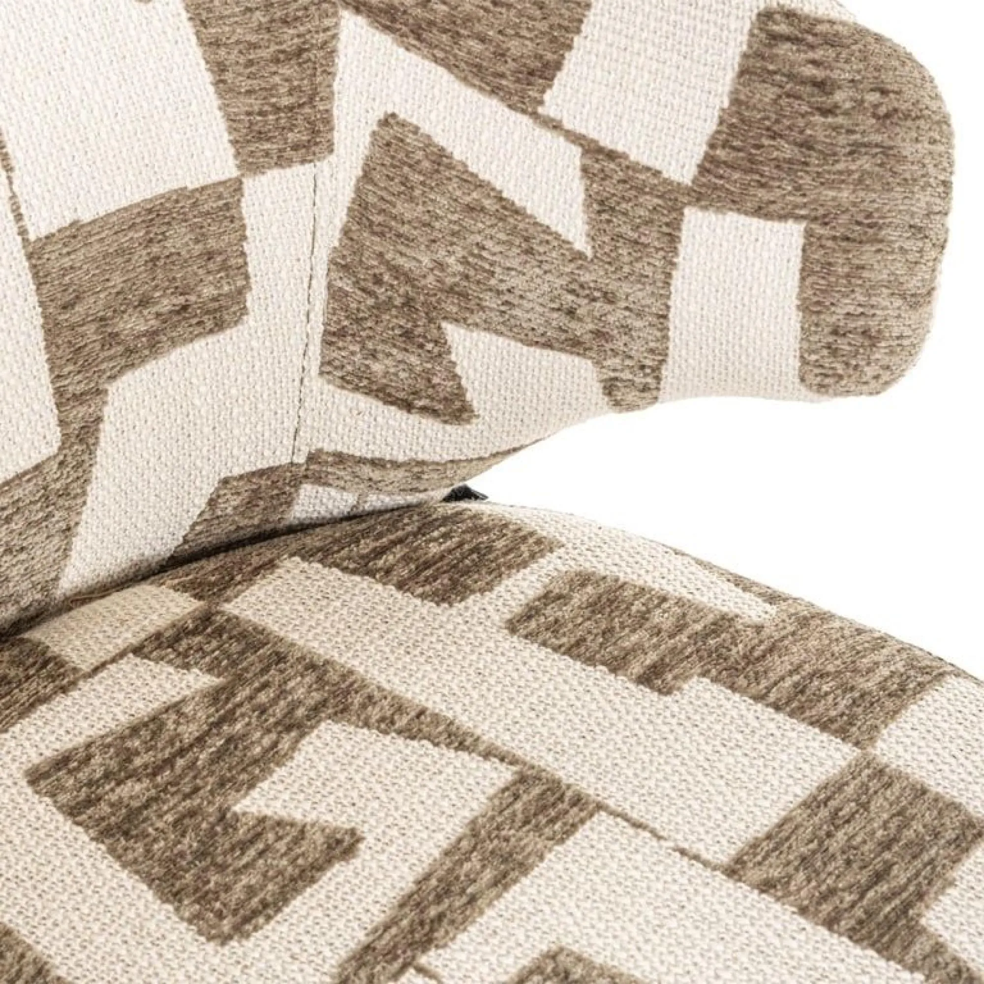 Milly Swivel Dining Chair - Moss Graffic, Fabric