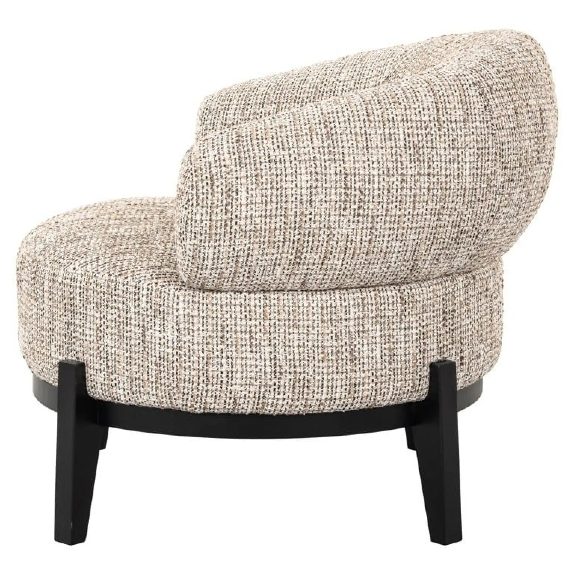 Montana Accent Chair with Black Legs - Natural, Fabric