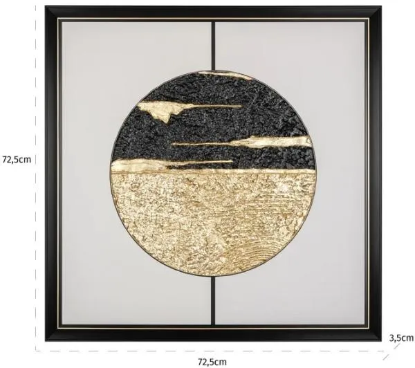 Moon Wall Art - Black, Gold
