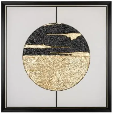 Moon Wall Art - Black, Gold image