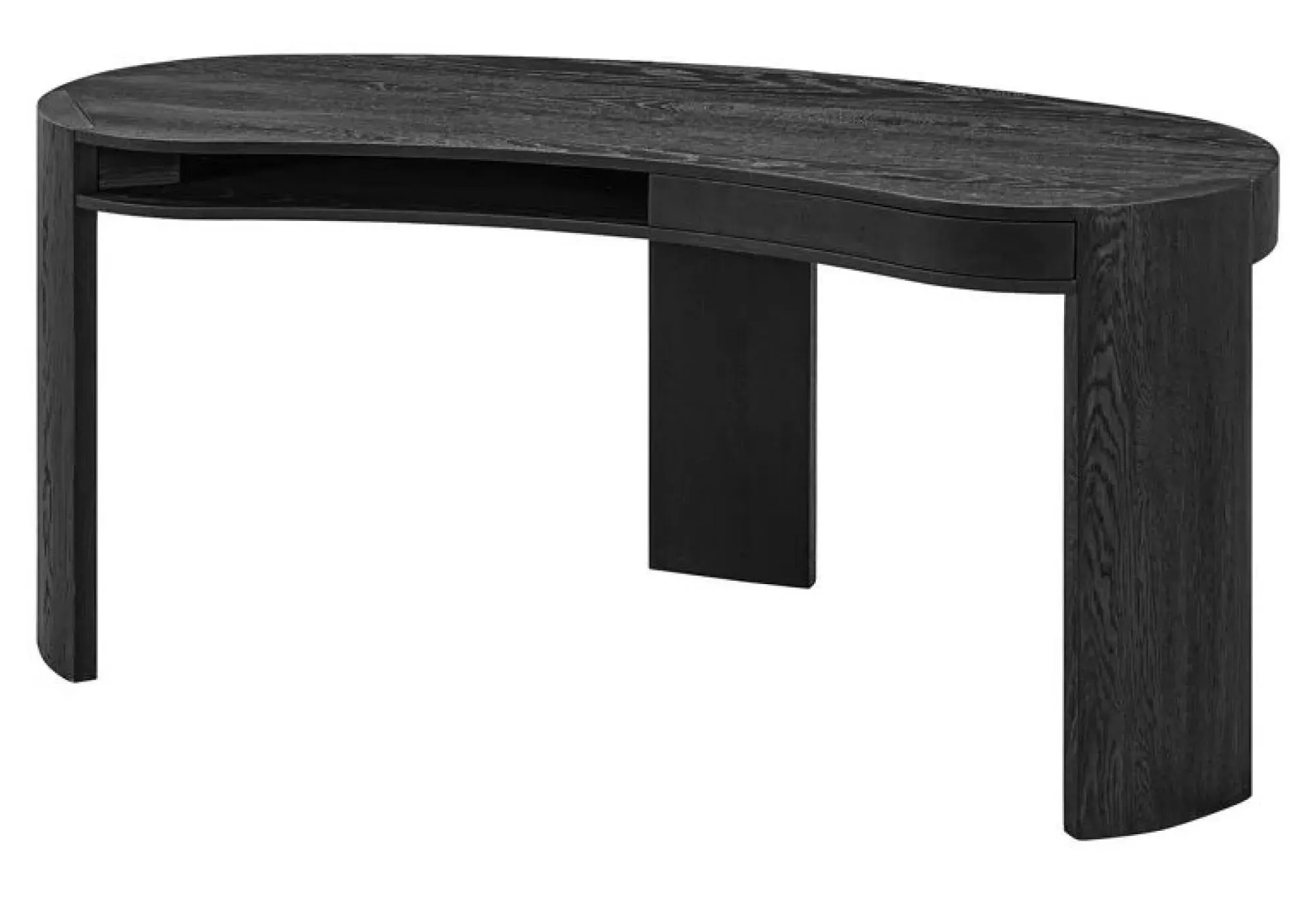 Navarino 1 Drawer Writing Desk - Dark Coffee