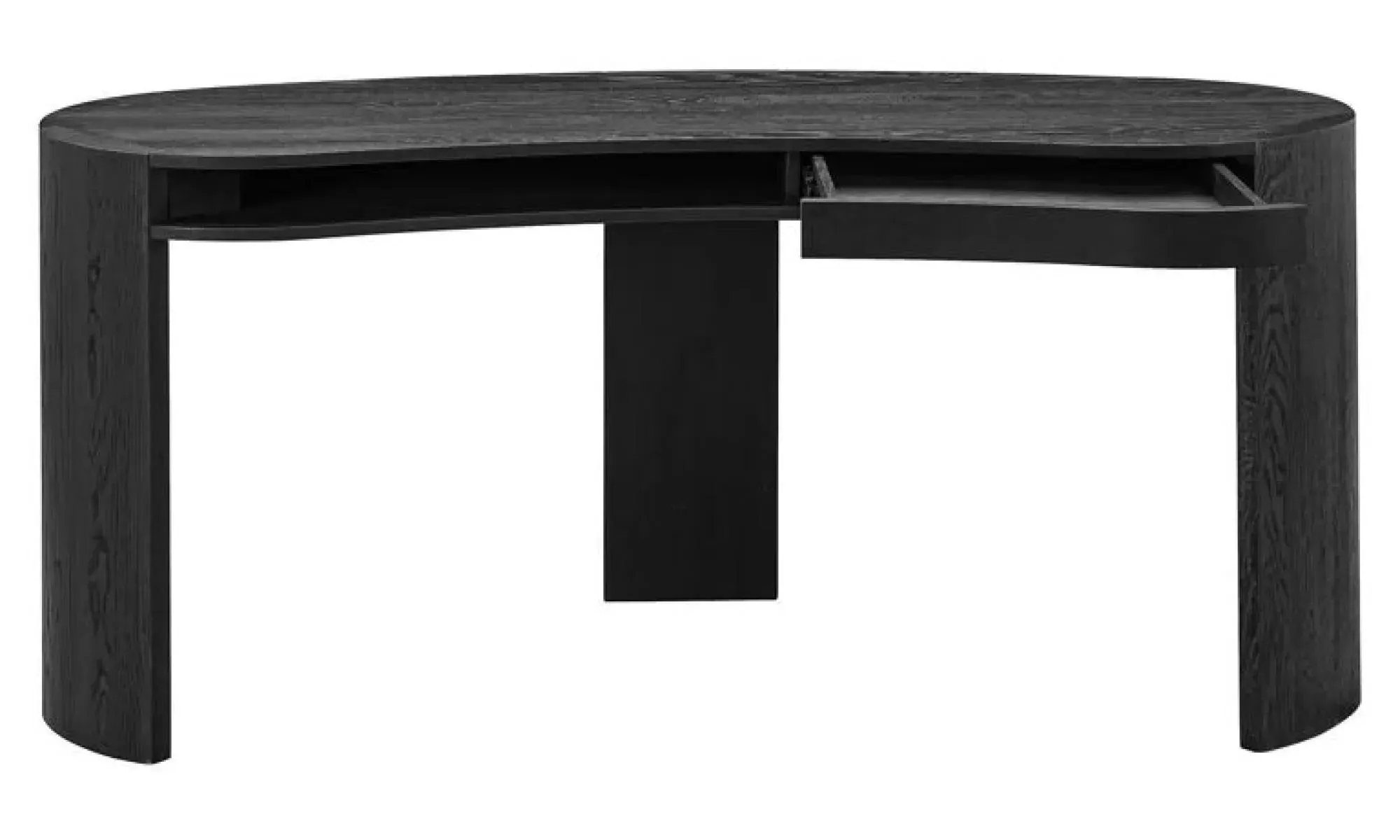 Navarino 1 Drawer Writing Desk - Dark Coffee