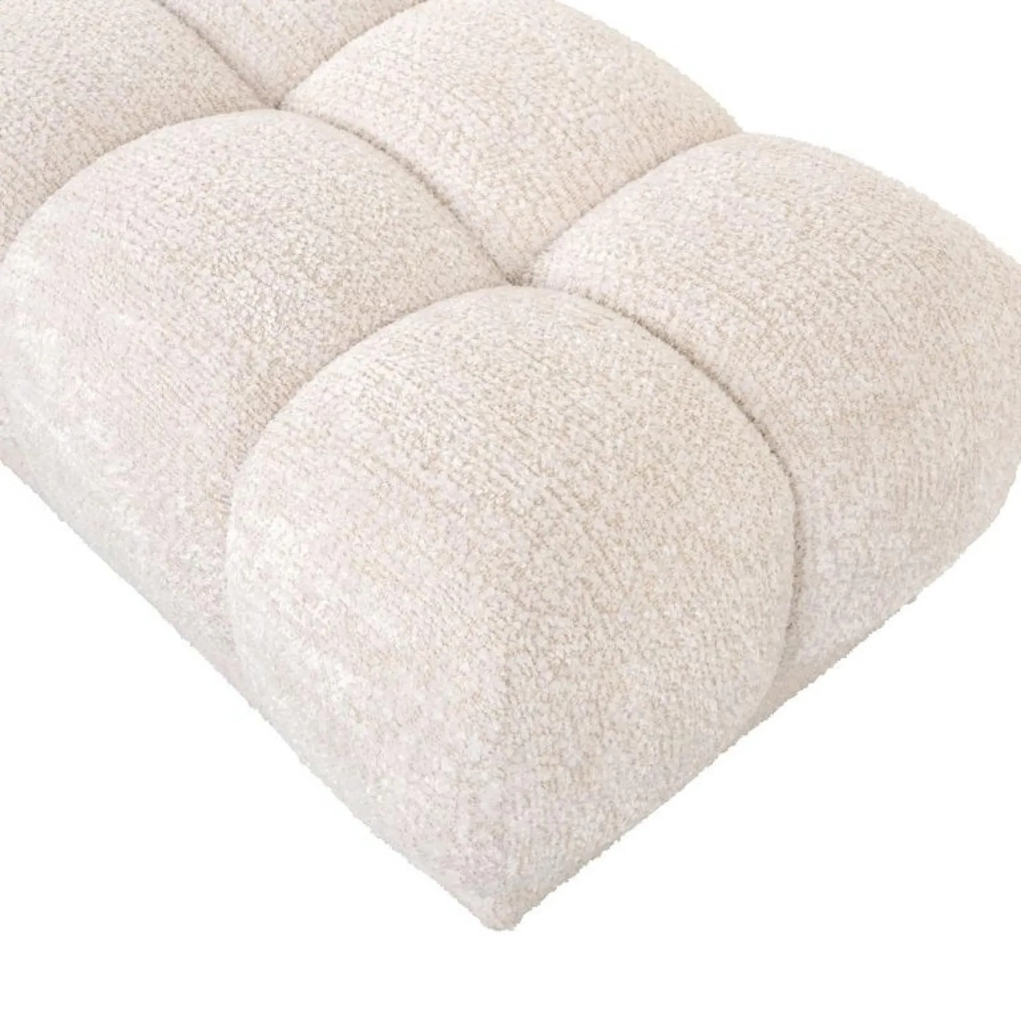 Noah Fabric Bench - Cream