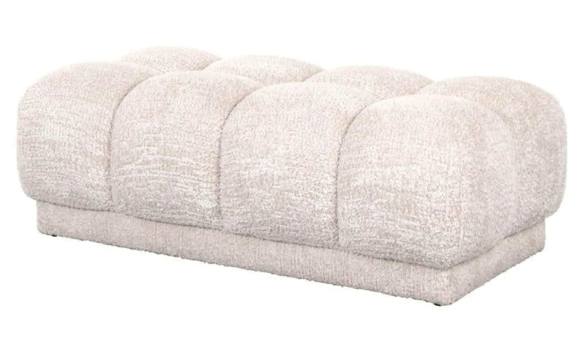 Noah Fabric Bench - Cream
