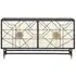 Novas 4 Door Sideboard - Black and White