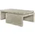Novaz 2 Tier Coffee Table - White, Marble