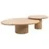 Oakley Curved 2 Tier Coffee Table - Natural Oak