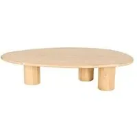 Oakley Curved Coffee Table - Natural Oak
